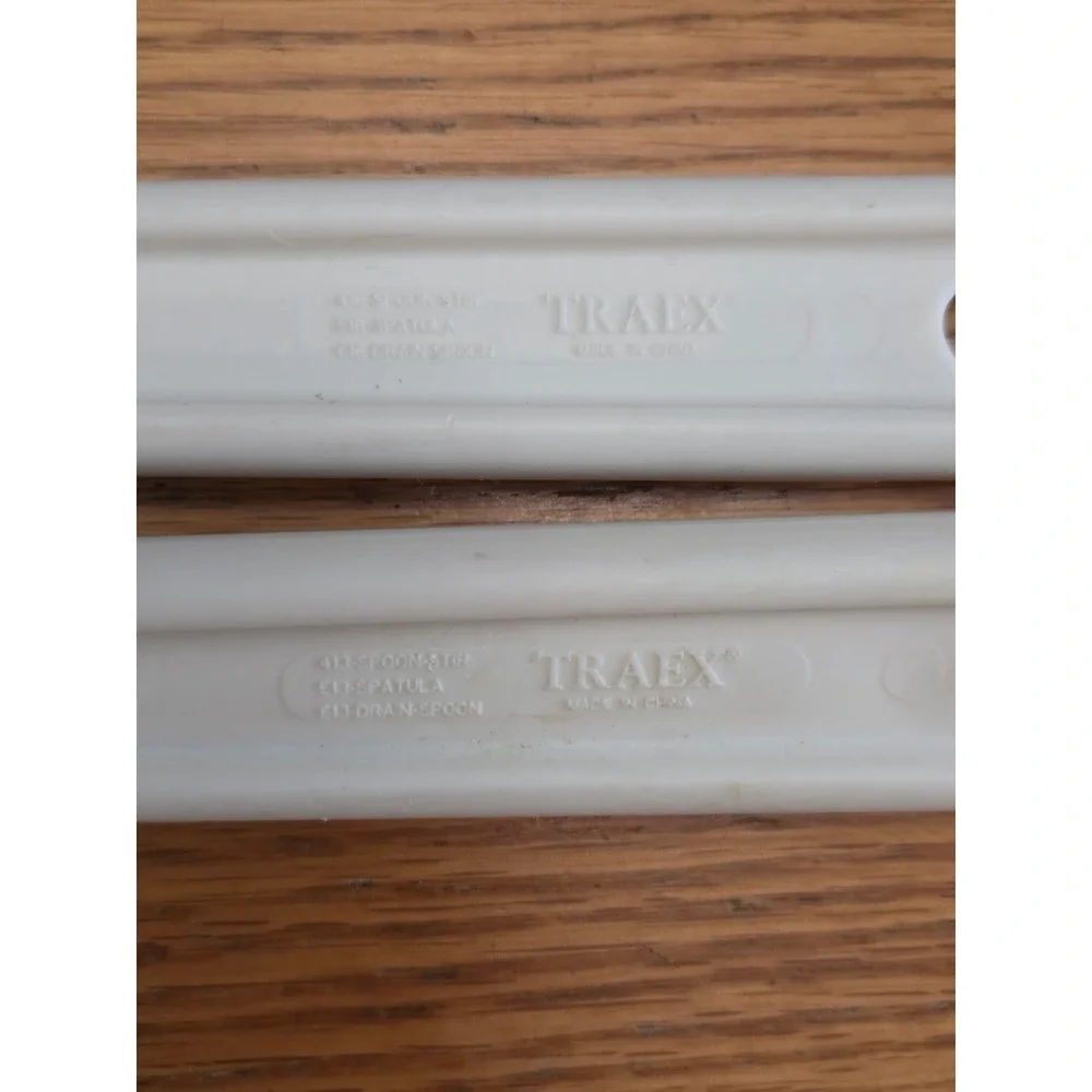 Traex Stir Slotted Spatula Drain Spoon Vintage Measuring Heavy Duty Lot Of 2